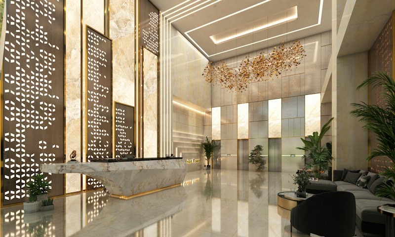 Bank lobby