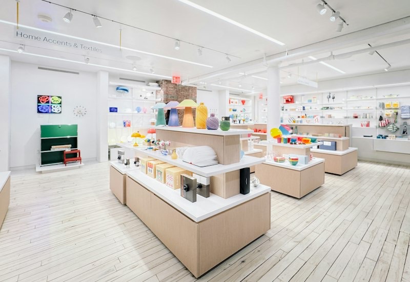 Bright retail store interior